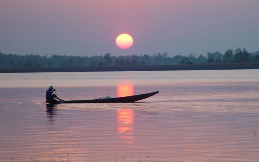 Villager fishing in Thailand