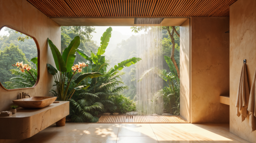 Planning a Tropical Style Bathroom