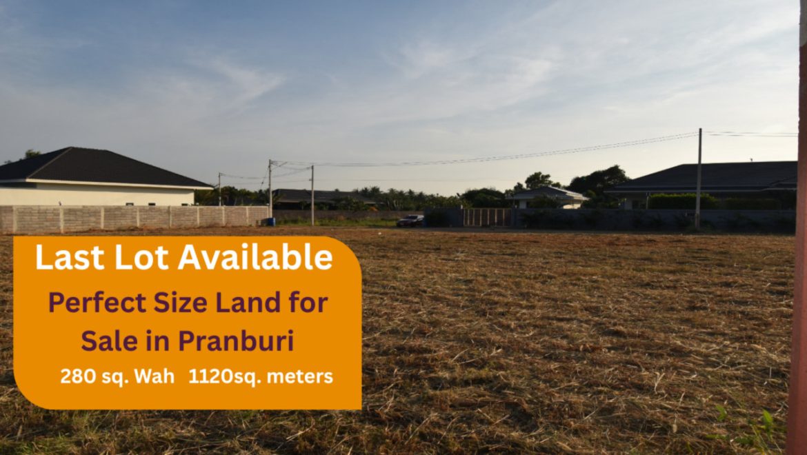 Land for Sale Video Perfect size land for sale in Pranburi
